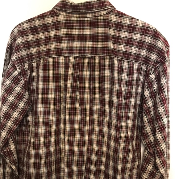 Boys Plaid Long Sleeve Button Front Shirt Large - Picture 4 of 4